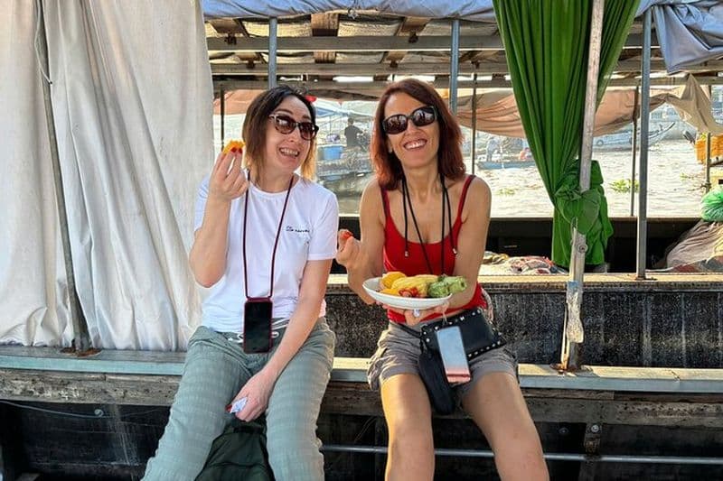 Marché flottant, ferme de Cacao et visite du Mékong au départ de Can Tho