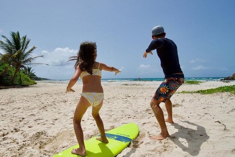 Cours de Surf 1h30 (4-6pers) Ecole kokoplaj Surf camp Guadeloupe