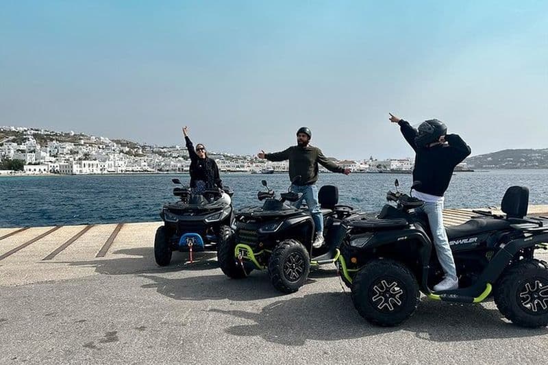 Découvrez Mykonos VTT Tour avec 650cc Quads