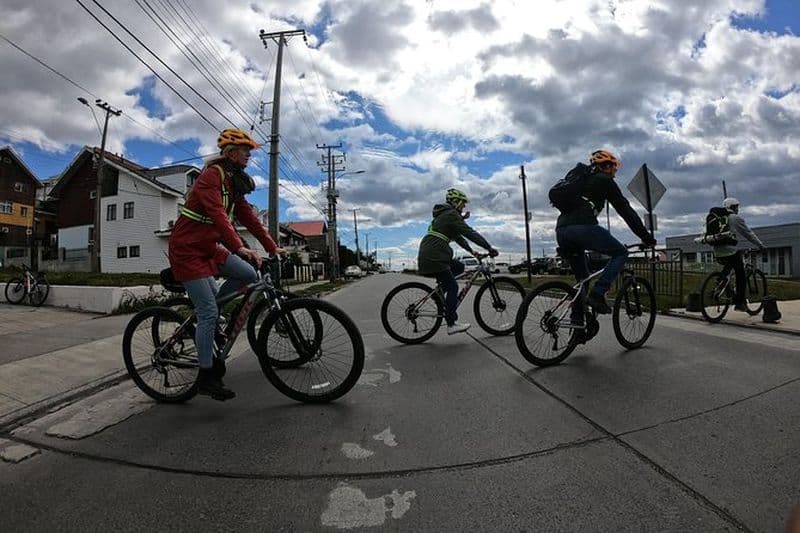 Visite à vélo à Punta Arenas, visite 100% locale.