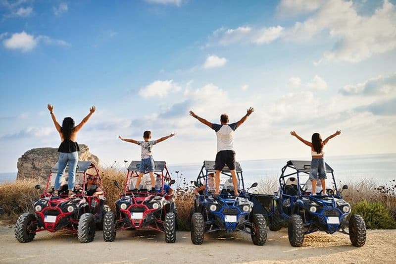 Excursion d'une journée en buggy à Gozo avec promenade en bateau