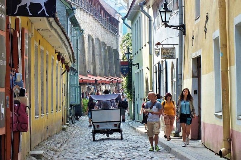 Excursion privée à terre: visite à pied de la vieille ville de Tallinn avec transfert aller-retour