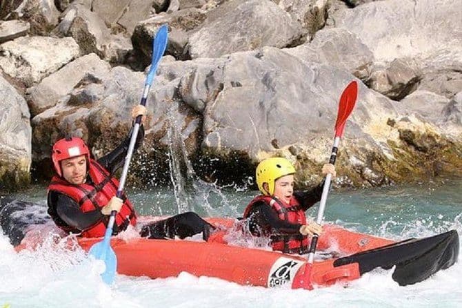 Hot-dog (canoë gonflable) sur la Durance