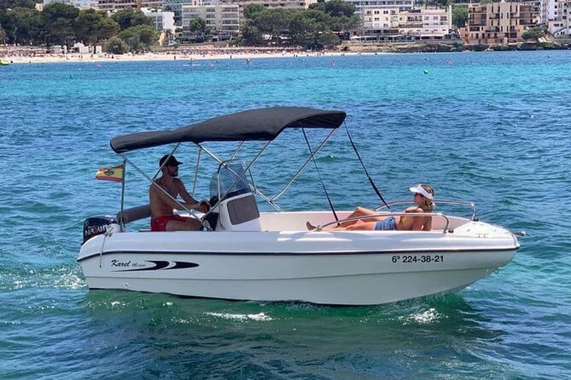 2 heures de location de bateau à Santa Ponsa sans permis