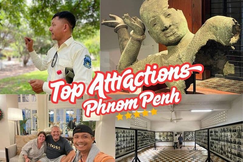 Billet Visite privée de Phnom Penh : Palais royal et champs de bataille