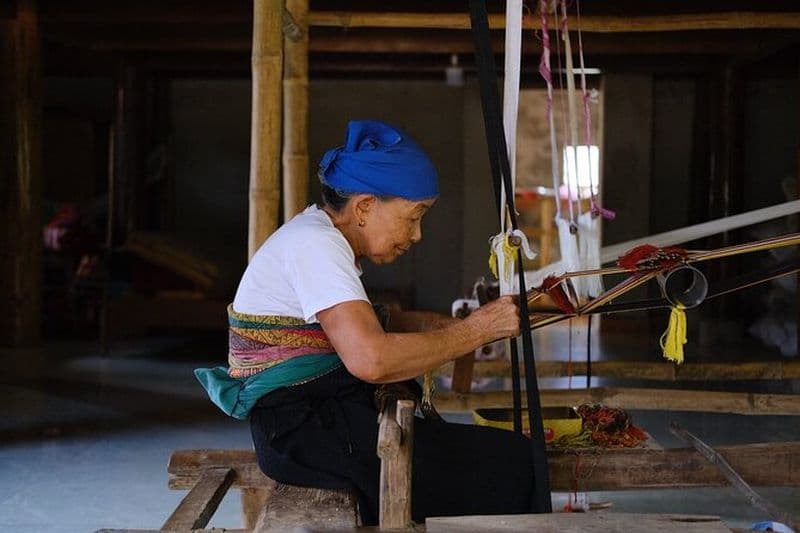 Pu Luong Après-midi Promenade Rizières Tissage et vie locale