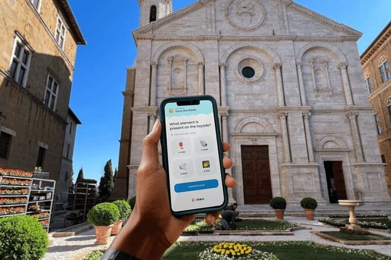 Visite à pied interactive autonome de Pienza avec des quiz