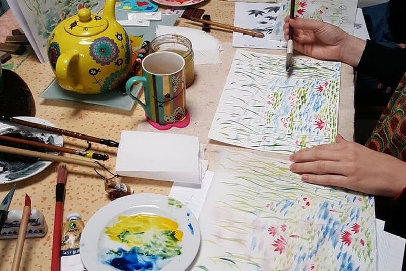 Giverny : Classe unique de peinture à l'aquarelle Chinoise de l'artiste Mirai
