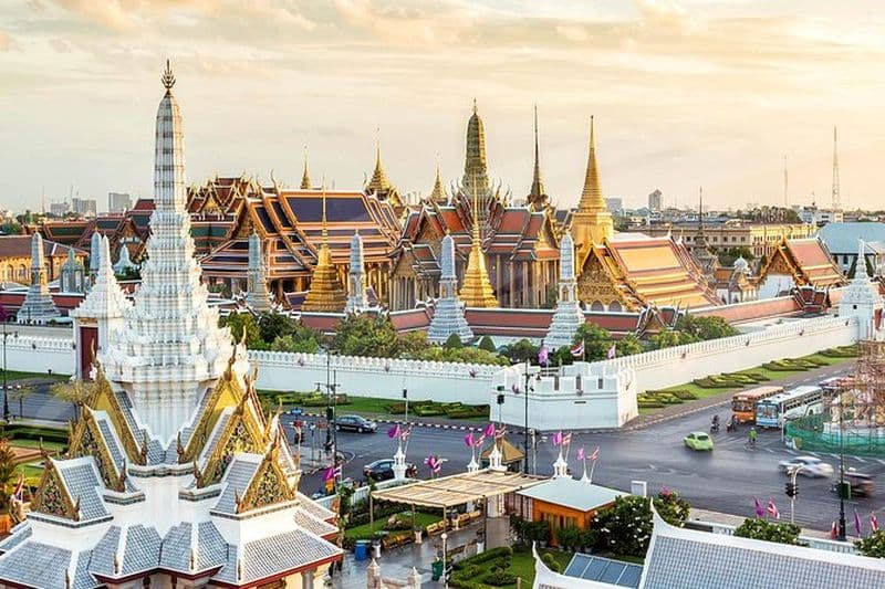 Route royale de Bangkok - Les 3 principaux monuments (Grand Palais, Wat Pho, Wat Arun)