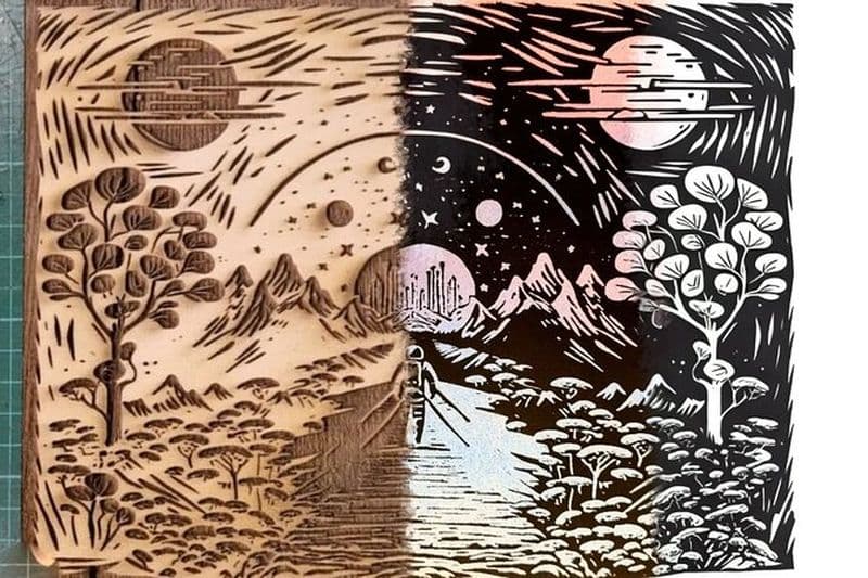 Aventure de gravure basée sur l'IA