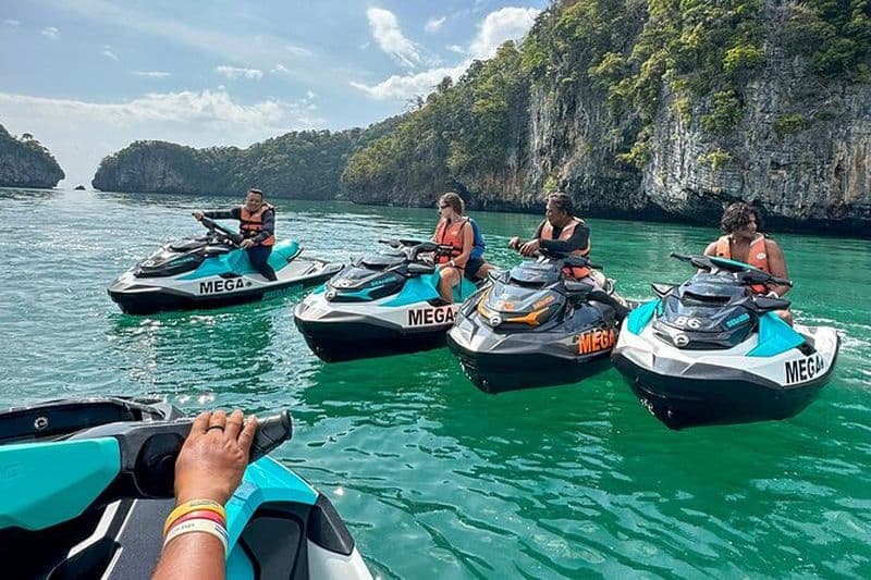 Excursion en jet ski de l’archipel Langkawi, comprenant Dayang Bunting Island