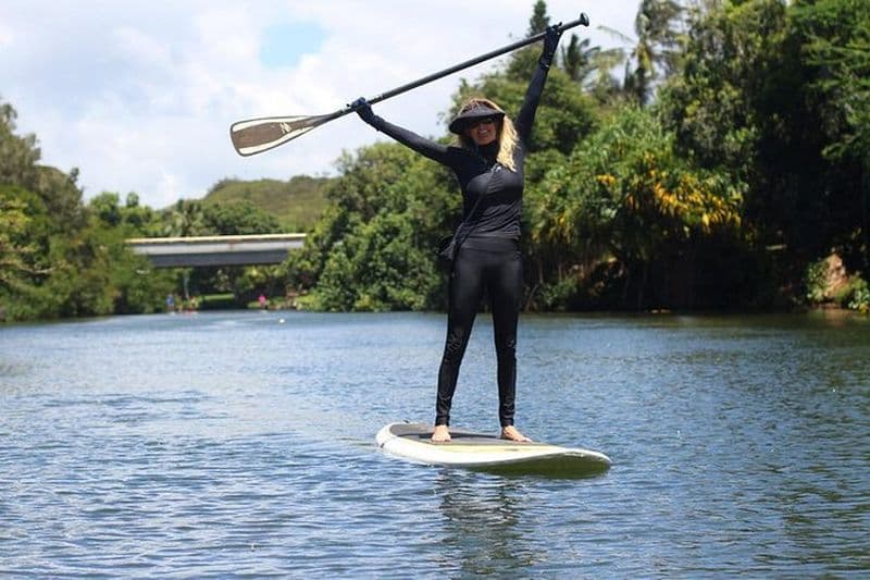 Cours de stand-up paddle sur la rive nord