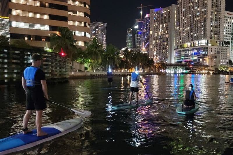 Miami City Lights Night SUP ou Kayak