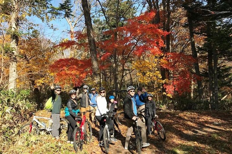 Excursion en VTT au parc forestier de Nopporo au départ de Sapporo