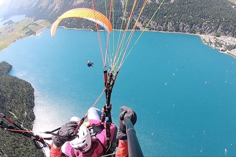 Vols biplace en parapente en Engadine