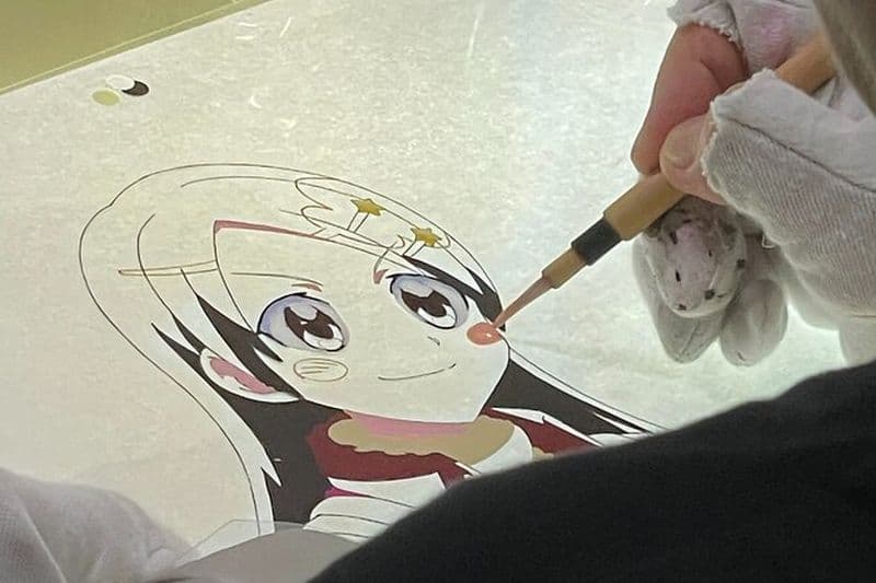 Atelier de peinture Anime Cel avec un artiste couleur Anime à Tokyo