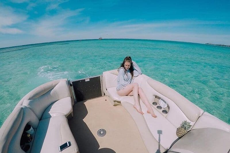 Location de bateau ponton 12 passagers à Crab Island