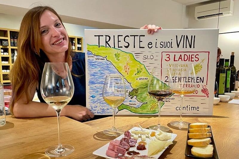 Dégustation de vin et d’huile d’olive à l’essence de Trieste