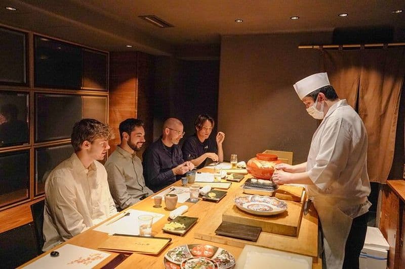 Visite gastronomique de luxe de sushis et tempura à Ginza