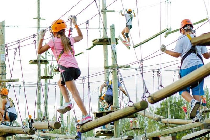 Expérience d'une demi-journée en tyrolienne au parc aérien Euca Tigre