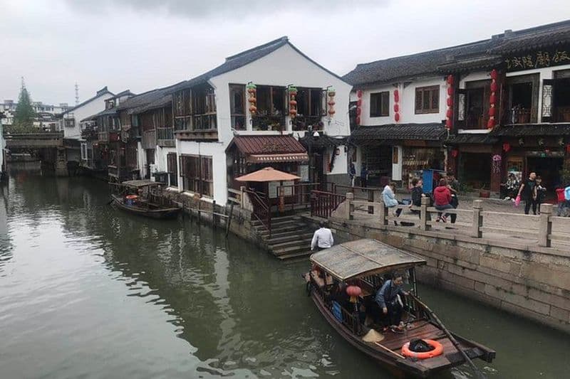 Visite privée du zoo de Shanghai et de l'ancienne ville de Zhujiajiao avec déjeuner