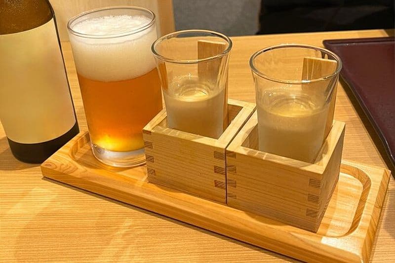 Un avant-goût du saké de Sapporo et de la bière