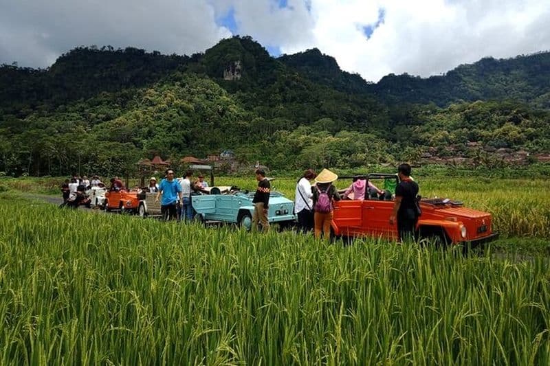 Excursion privée au village de Borobudur par Volkswagen Safari