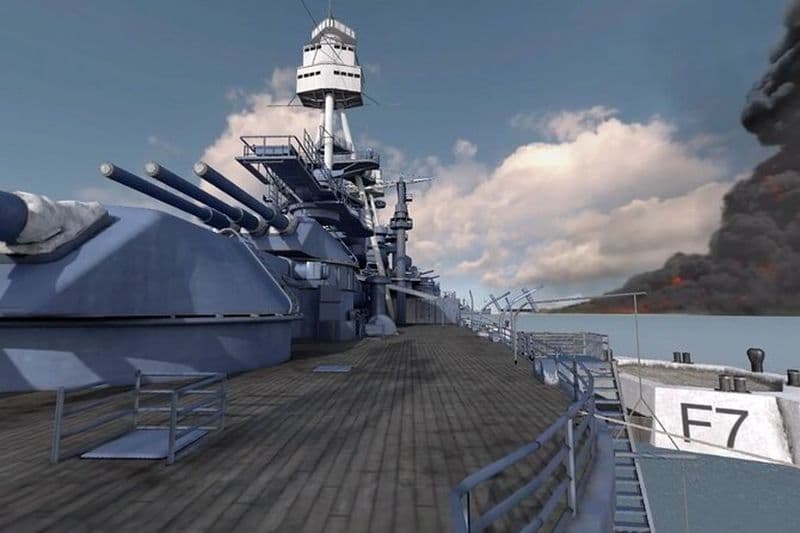 Marchez sur le pont de l'expérience de réalité virtuelle USS Arizona