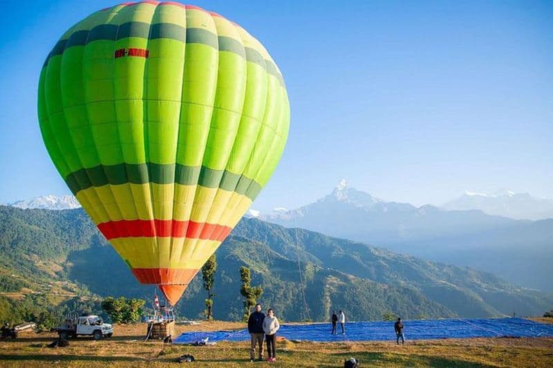 Montgolfière à Pokhara