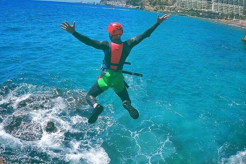 Expérience de coasteering à Gran Canaria