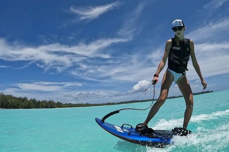 Cours particuliers d'équitation JetSurf à Bora Bora