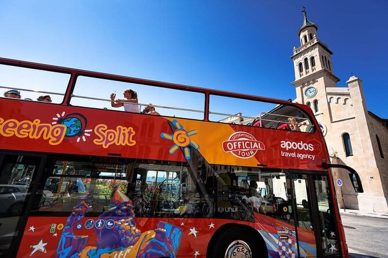 Ligne rouge : visite panoramique de Split avec bus touristique