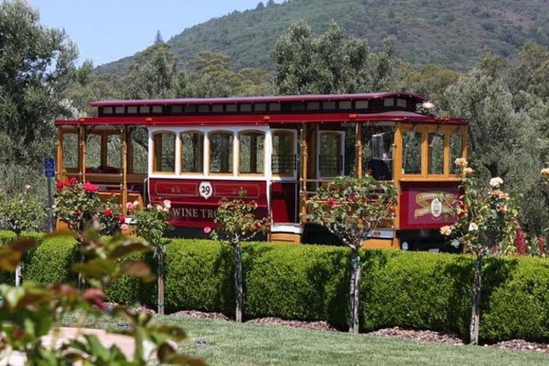 Visite en tramway à vin en plein air de la vallée de Sonoma