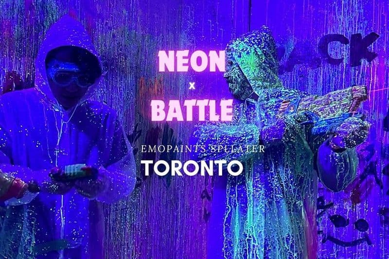 Peinture de combat au néon à Toronto