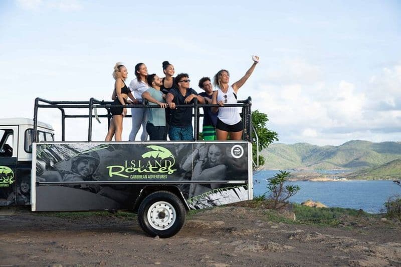 Randonnée dans la forêt tropicale et safari en cascade Sainte-Lucie de Castries