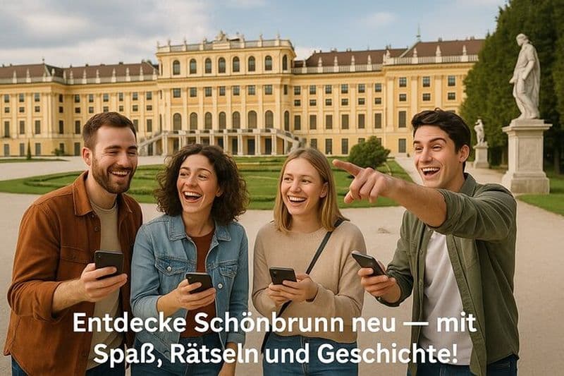 Chasse au trésor amusante et mobile dans le parc du château de Schönbrunn