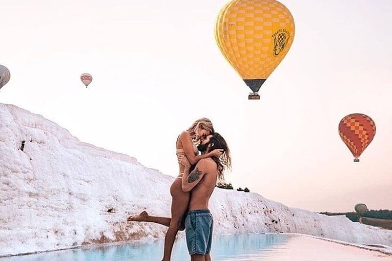 Visite De Pamukkale Au Départ De Kusadasi En Montgolfière