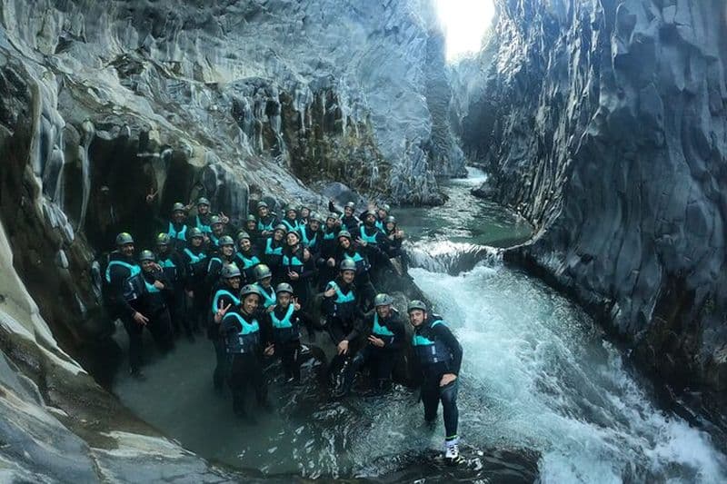 Rafting dans les gorges de l'Alcantara