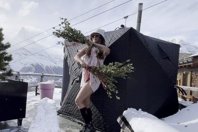 Ski in Ski out Sauna extérieur Cérémonie avec Bain de glace