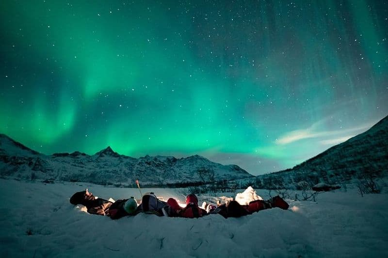 Tromso Aurora Chasse avec feu de joie, soupe, équipement d'hiver et transferts