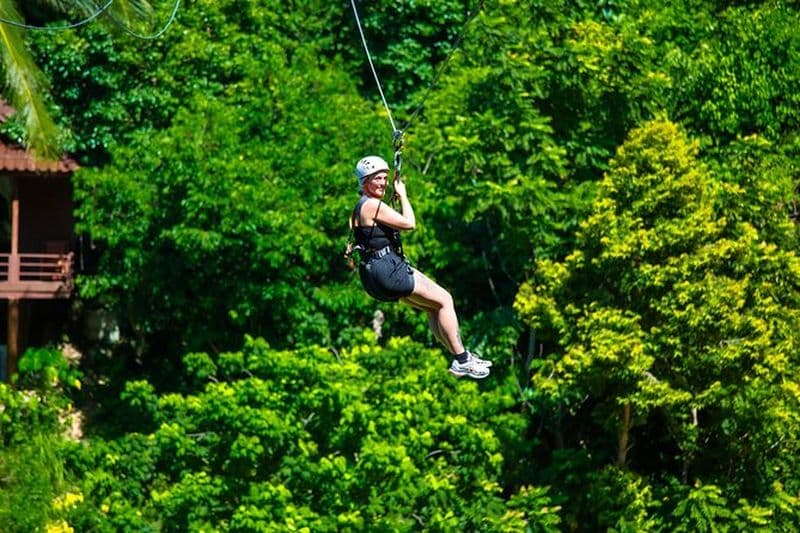 Koh Phangan Zipline Visite d'aventure partagée