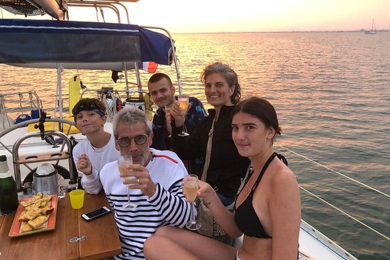 Coucher de soleil en Voilier en Camargue