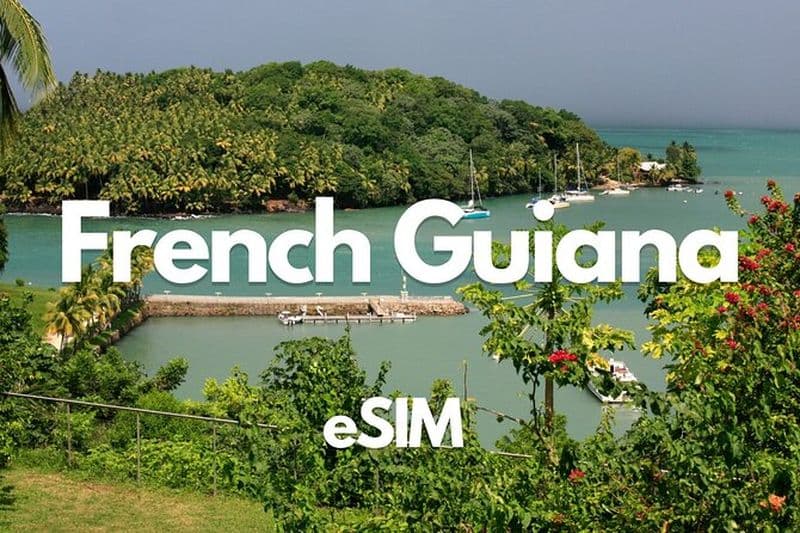 Données eSIM Guyane Française de 0,5 Go par jour à 20 Go sur 30 jours