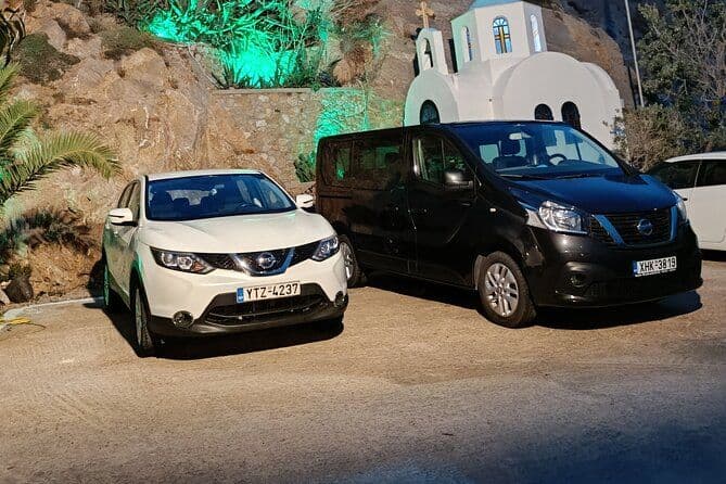 Transfert aéroport privé de Santorin