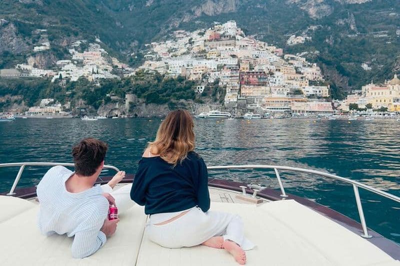 De Sorrente : Visite en bateau de Positano et de la côte amalfitaine avec pick-up
