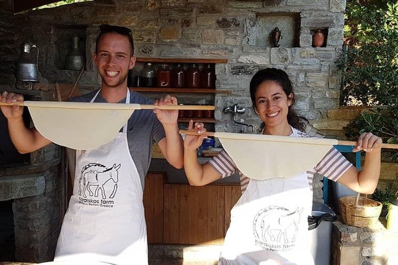 Cuisinez comme un cours de cuisine grecque au Mt Pelion en Grèce
