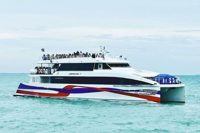 Koh Phangan à Krabi Transfert en Catamaran et Bus