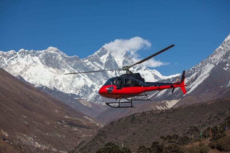 Tour en hélicoptère du camp de base de l'Everest