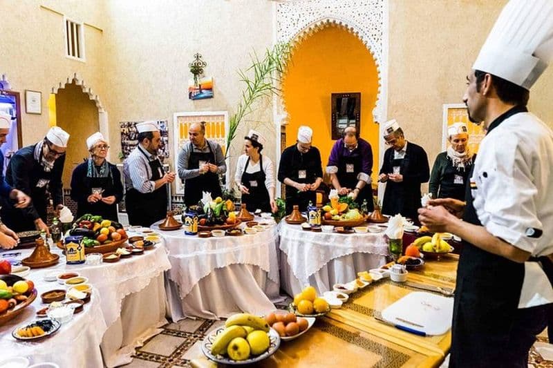Cours de cuisine au restaurant de Rabat
