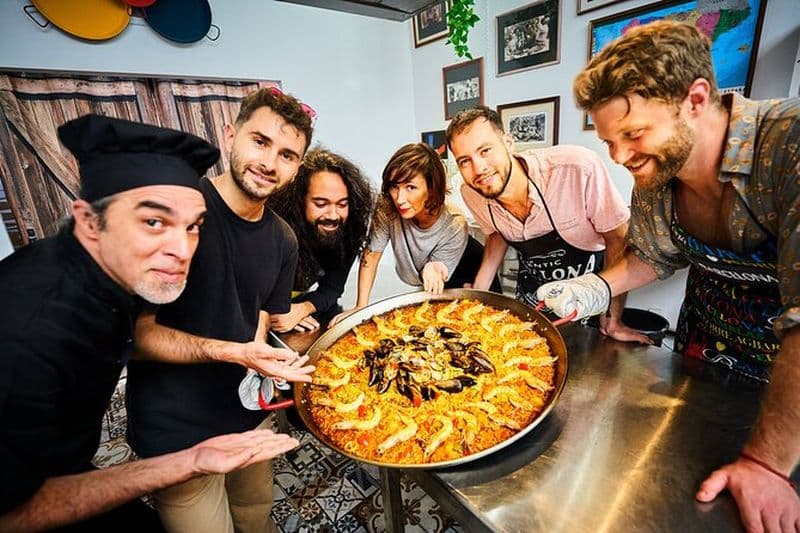 Cours de cuisine Barcelone Paella avec visite du marché de La Boqueria